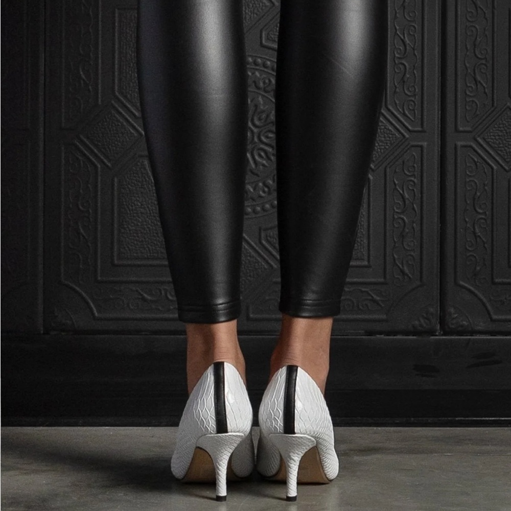 The Harper Heel - White Croc